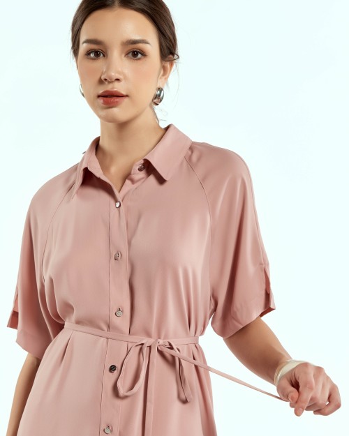 SIXDO Woven Flared Dress for Women